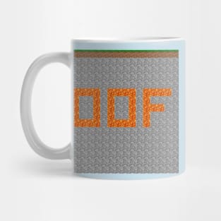 OOF Lava Letters in Stone Blocks - Square Mug